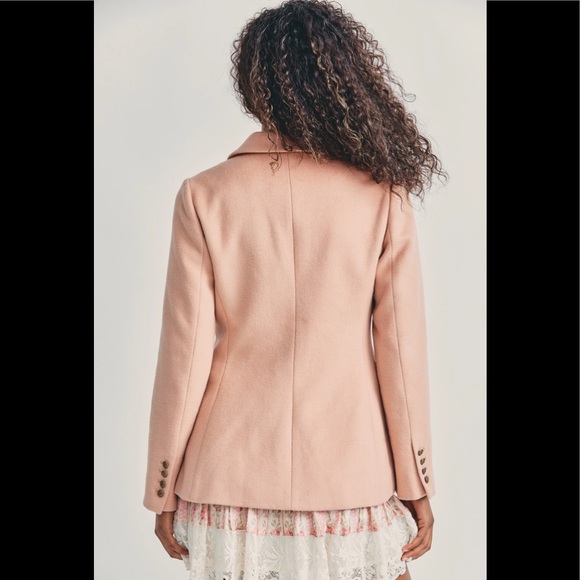 NWT Love Shack Fancy Lula Blazer Rose Stone 10 - Picture 5 of 14
